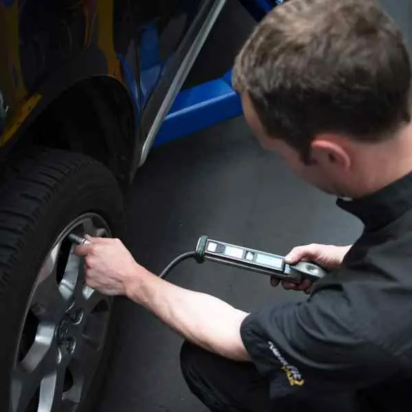 Tire repair work
